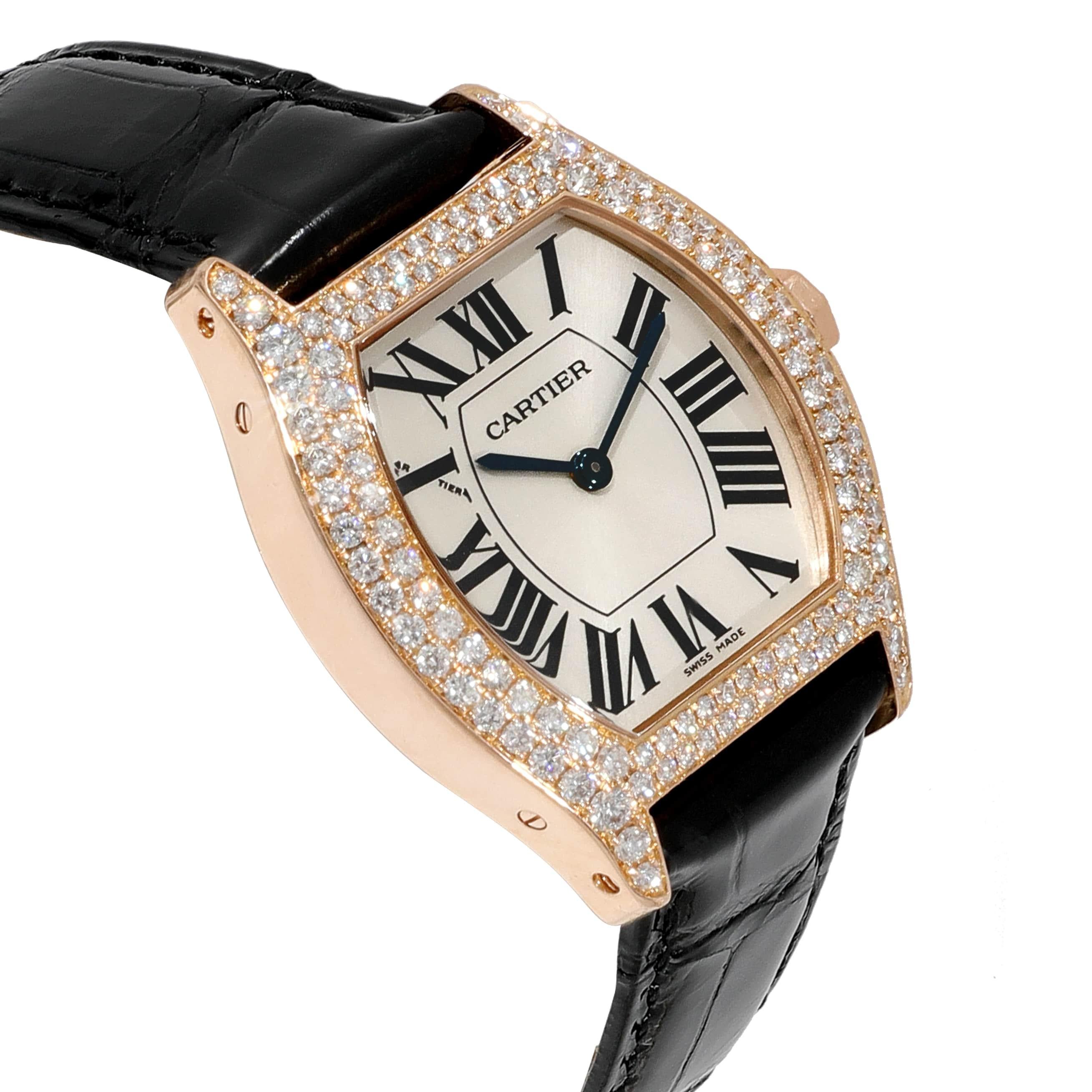 Cartier Tortue WA503751 Women's Watch in 18 Karat Rose Gold For Sale 1