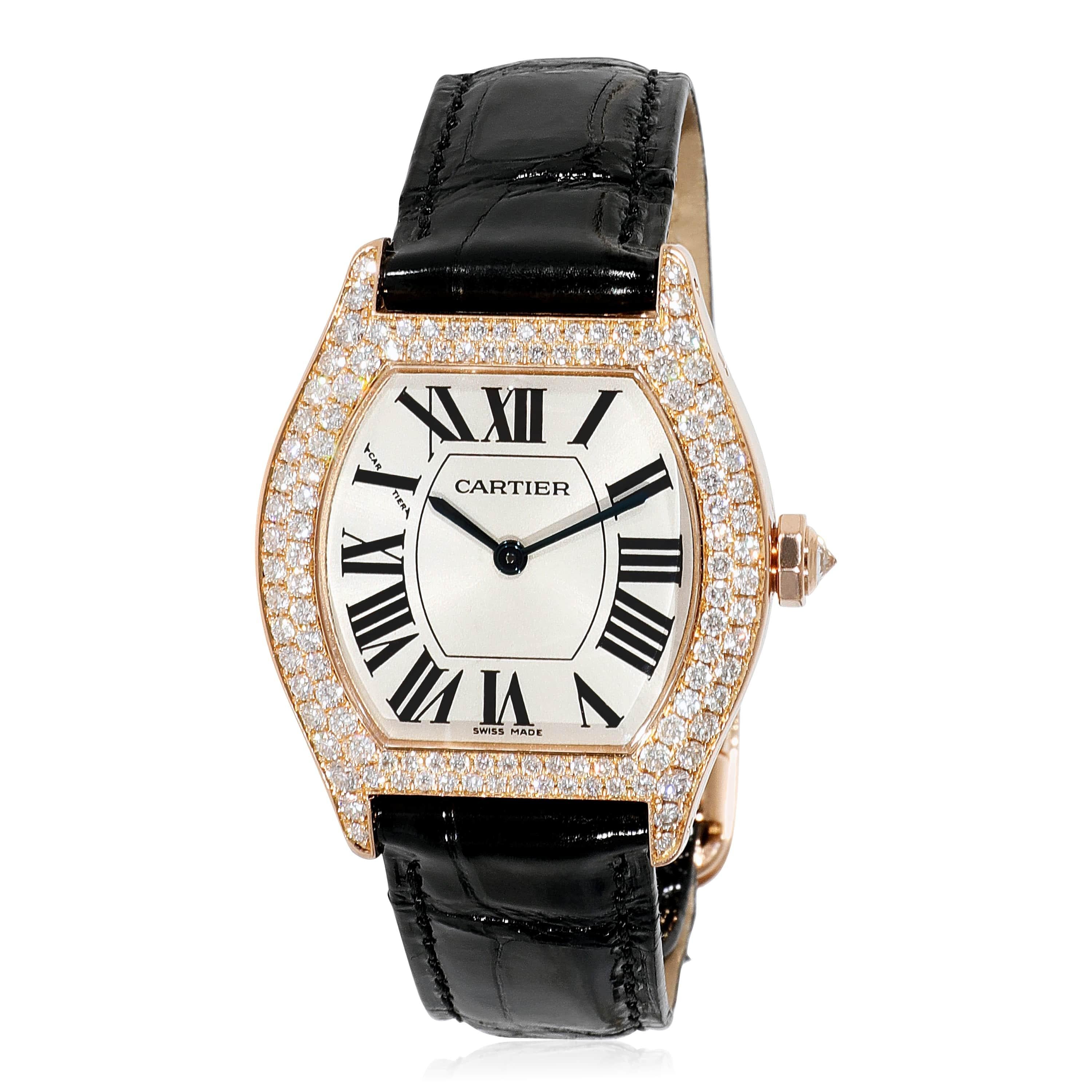 Cartier Tortue WA503751 Women's Watch in 18 Karat Rose Gold For Sale 2