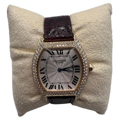 Orologio Cartier Tortue in oro 18 carati e diamanti