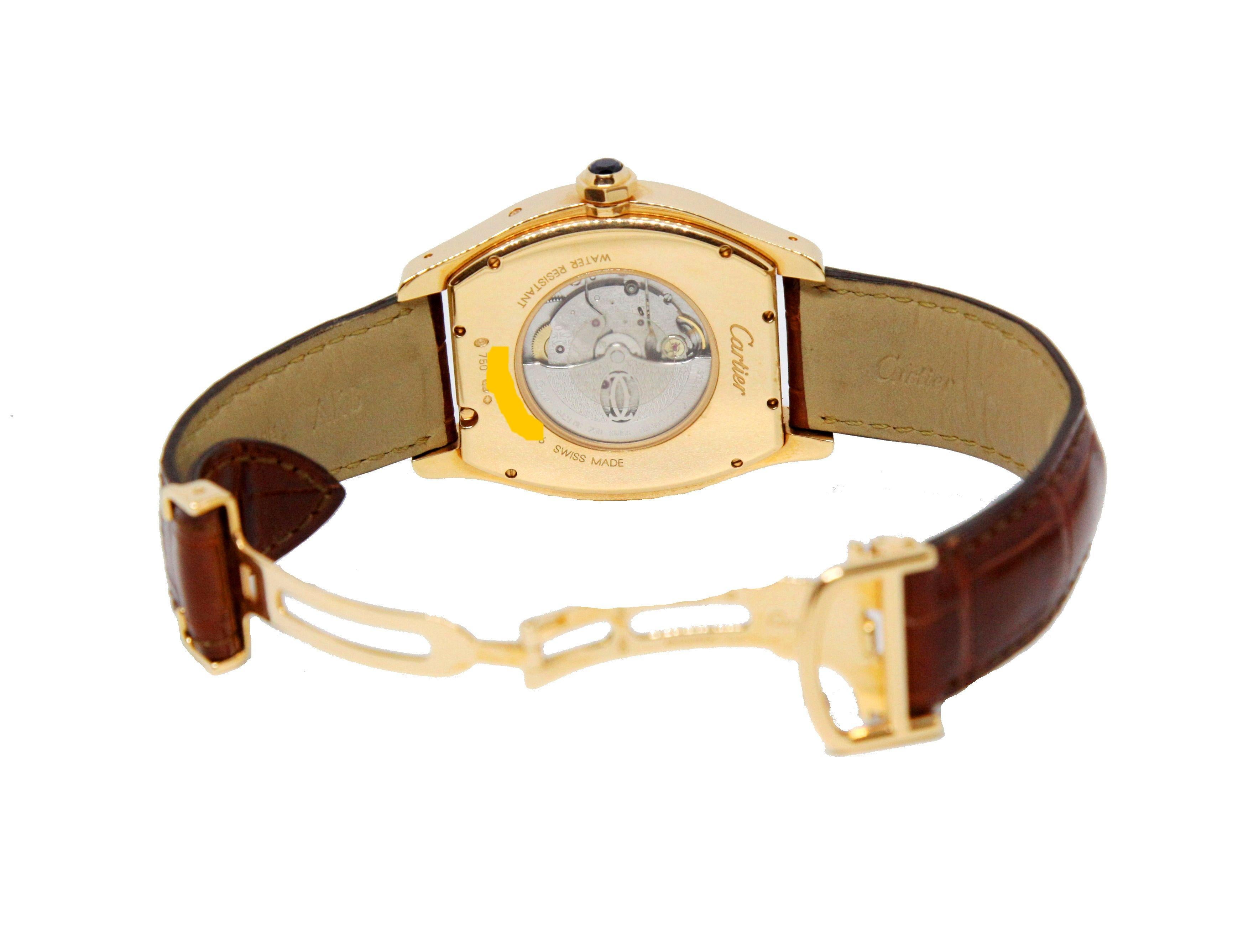 Cartier Tortue XL Kollektion Privee Perpetual Calendar Limitierte 18K Golduhr 2