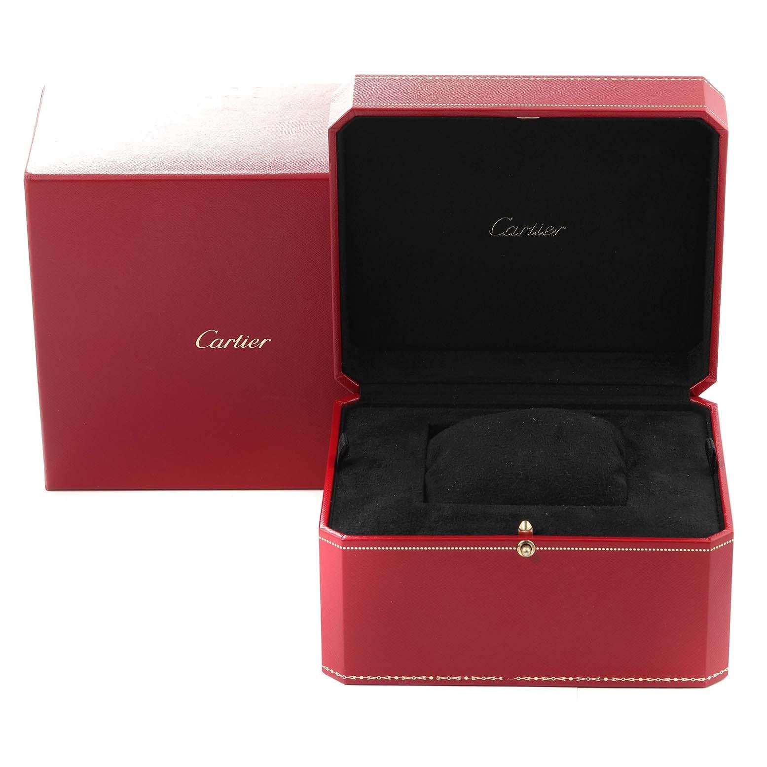Cartier Tortue XL CPCP Collection Silver Dial Rose Gold Mens Watch 2763 Excellent état - En vente à Atlanta, GA