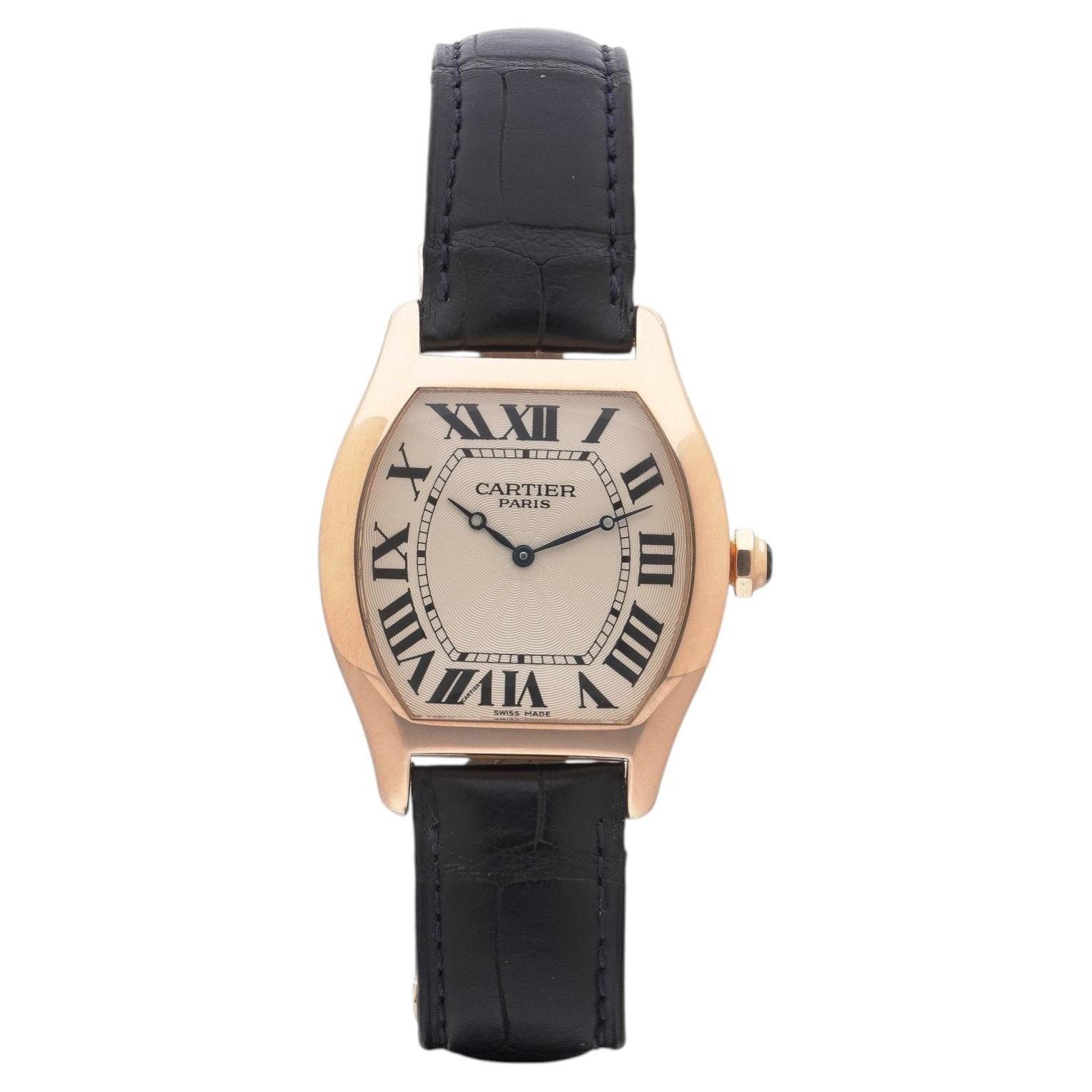 Reloj Cartier Tortue XL CPCP, ref. 2763, de oro rosa de 18 quilates y cuerda manual en venta