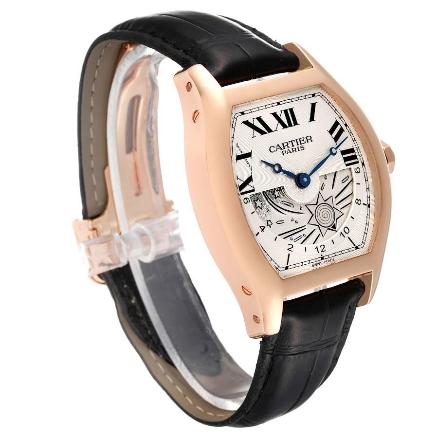 Cartier Tortue XL GMT Day-Night Roségold Herrenuhr W1553551 Box Papiere im Zustand „Hervorragend“ im Angebot in Atlanta, GA