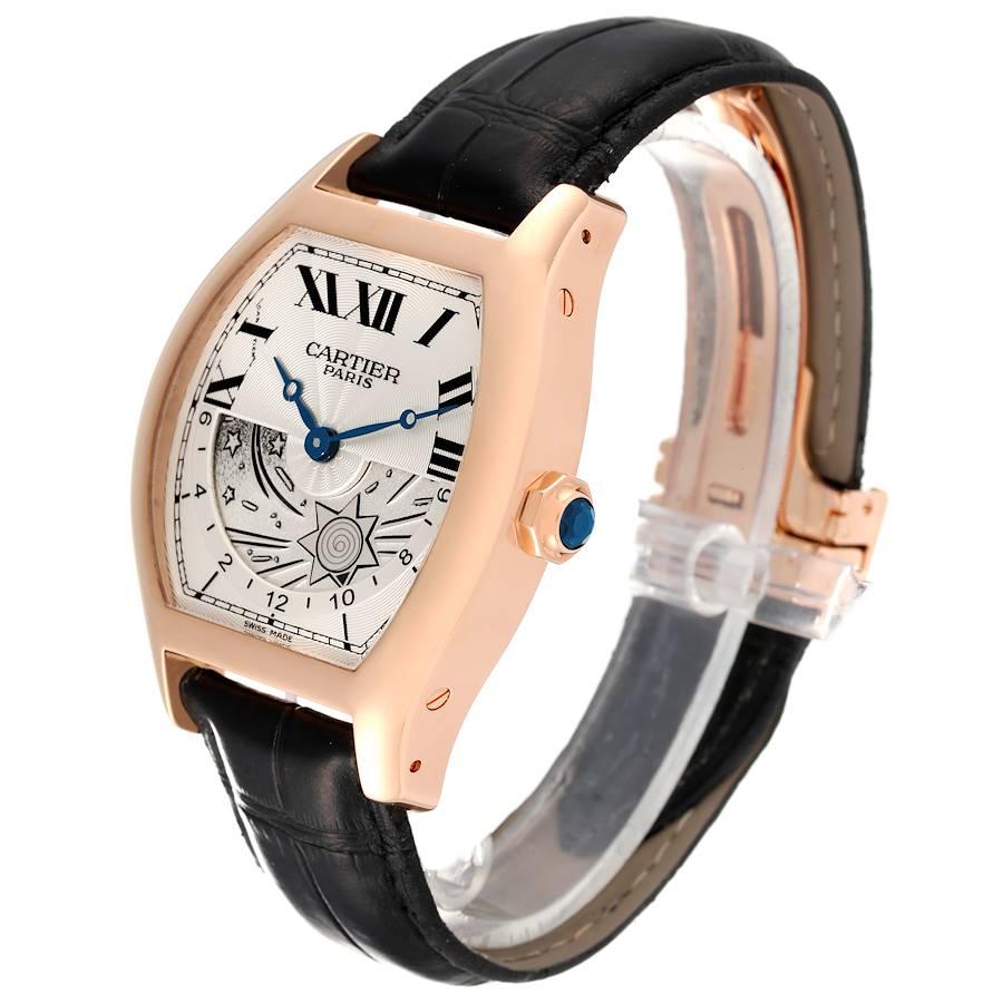 Cartier Tortue XL GMT Day-Night Roségold Herrenuhr W1553551 Box Papiere im Angebot 1