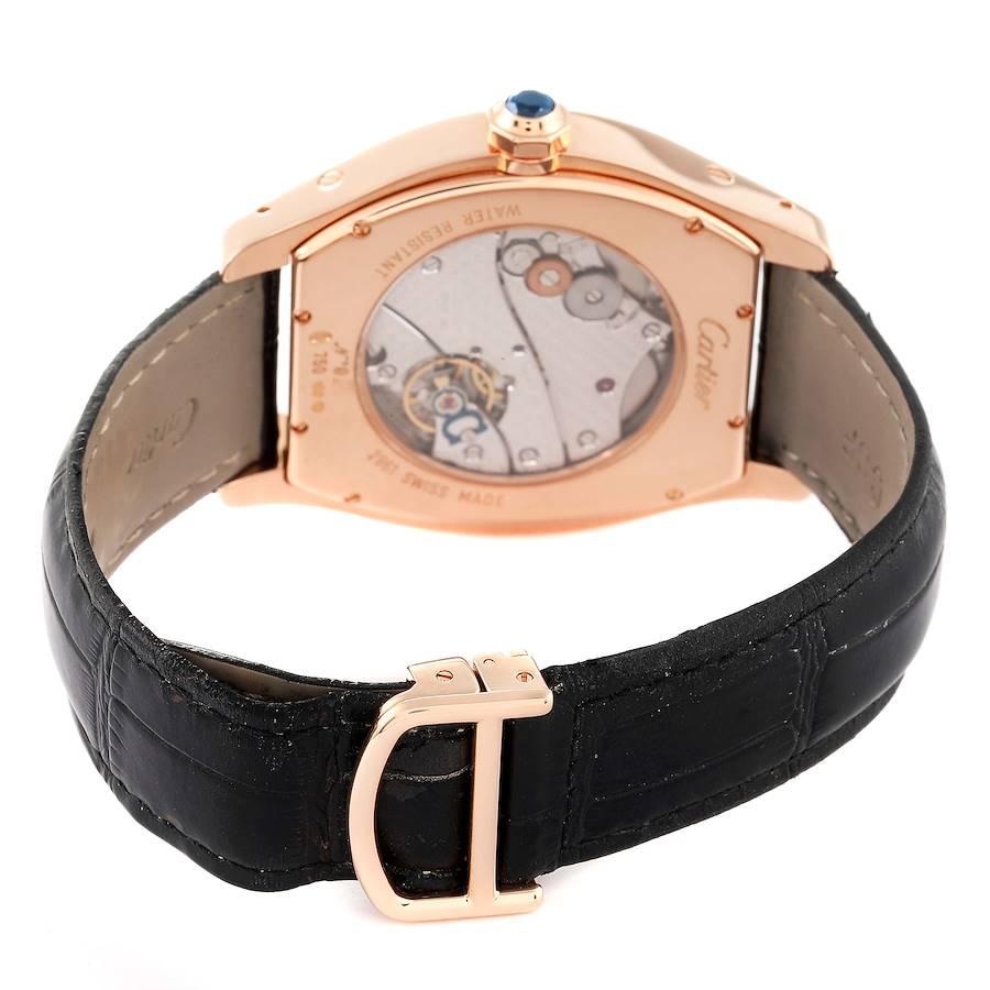 Cartier Tortue XL GMT Day-Night Roségold Herrenuhr W1553551 Box Papiere im Angebot 4