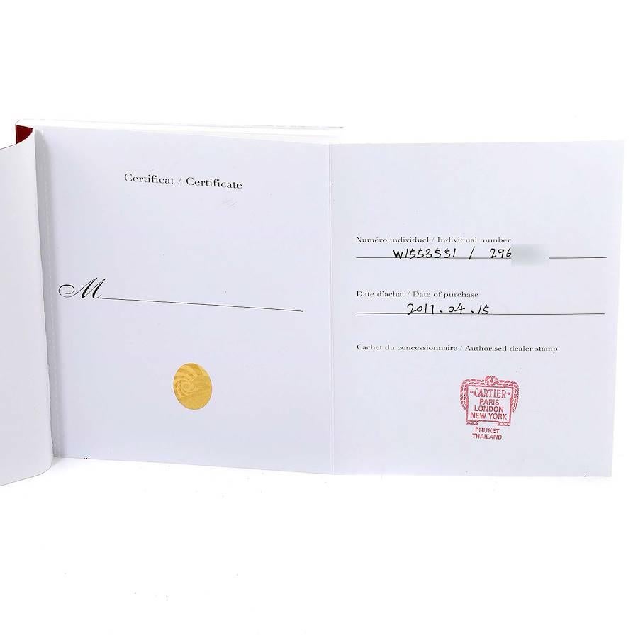 Cartier Tortue XL GMT Day-Night Roségold Herrenuhr W1553551 Box Papiere im Angebot 5