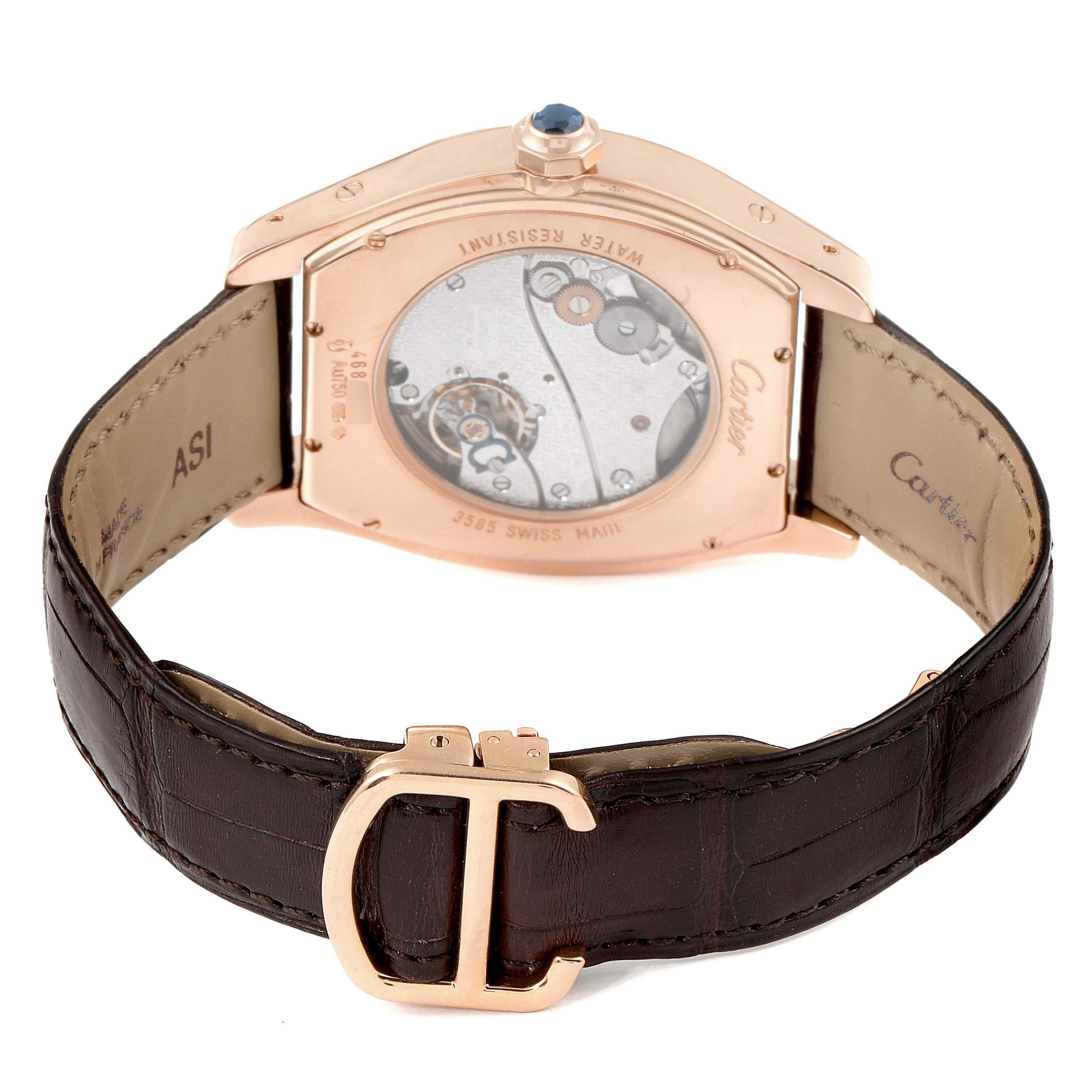 Cartier Tortue XL Silver Flinque Dial 