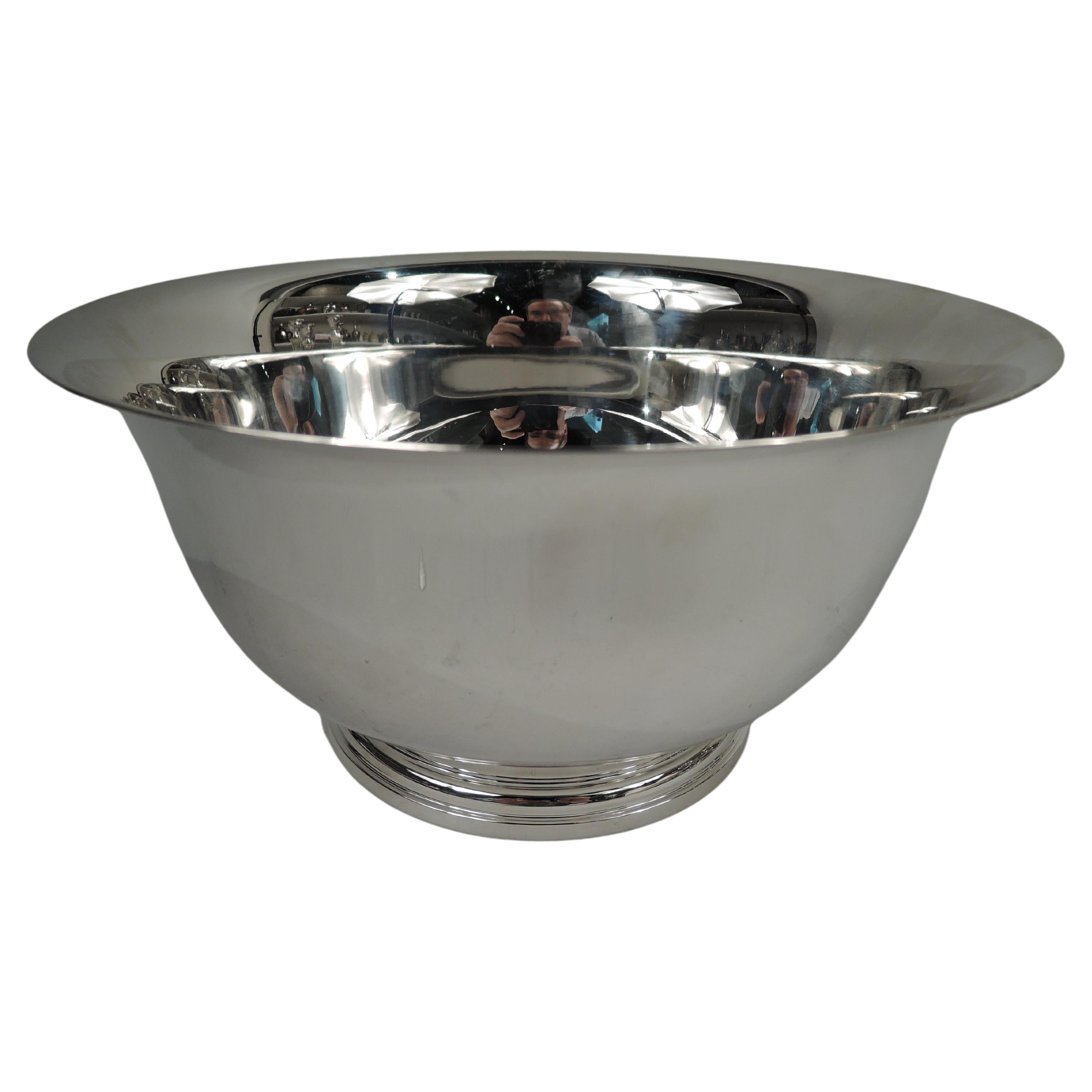 Cartier Traditional Sterling Silver Revere Bowl For Sale