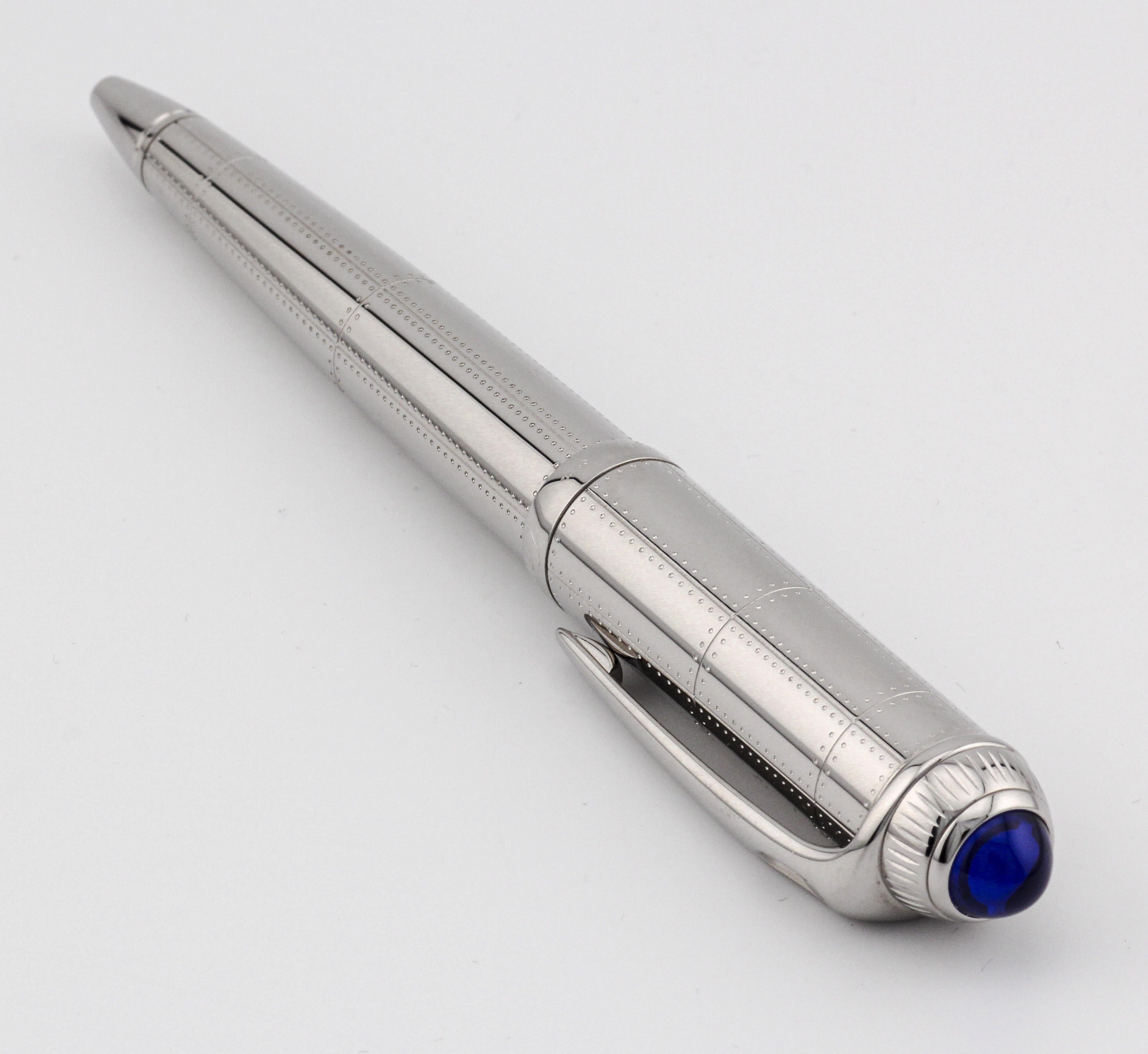 Cartier Transatlantique R de Cartier Ballpoint Pen In Good Condition For Sale In Bellmore, NY