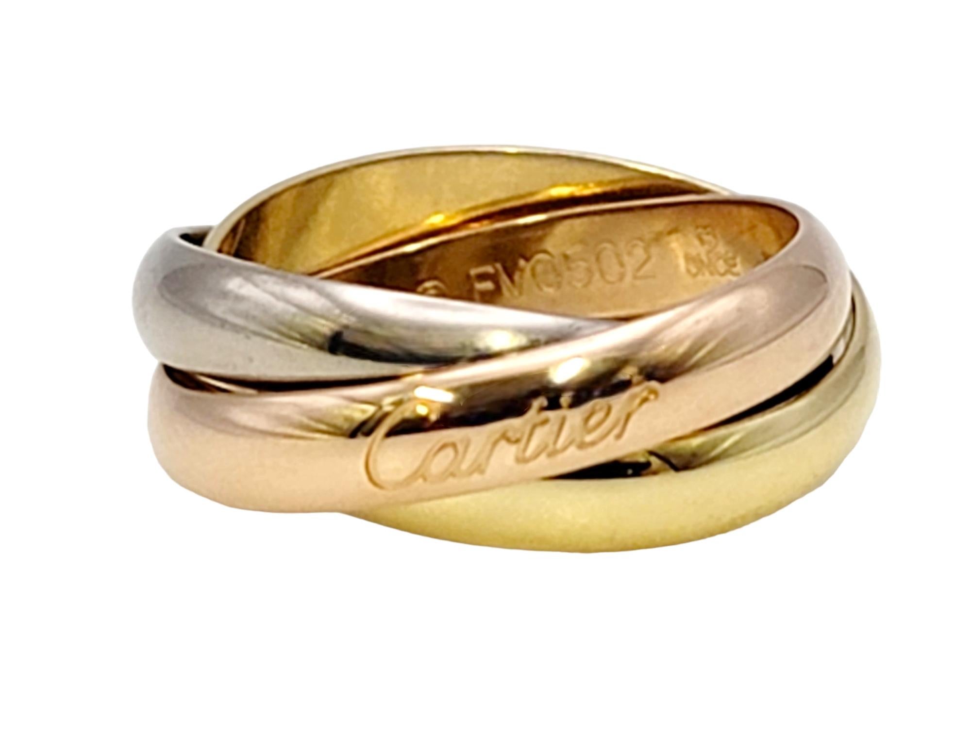 cartier tri color ring
