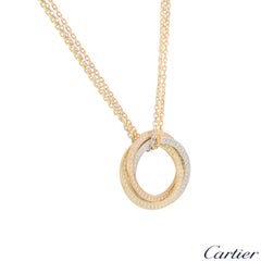 Cartier Tri-Color Diamond Trinity De Cartier Necklace