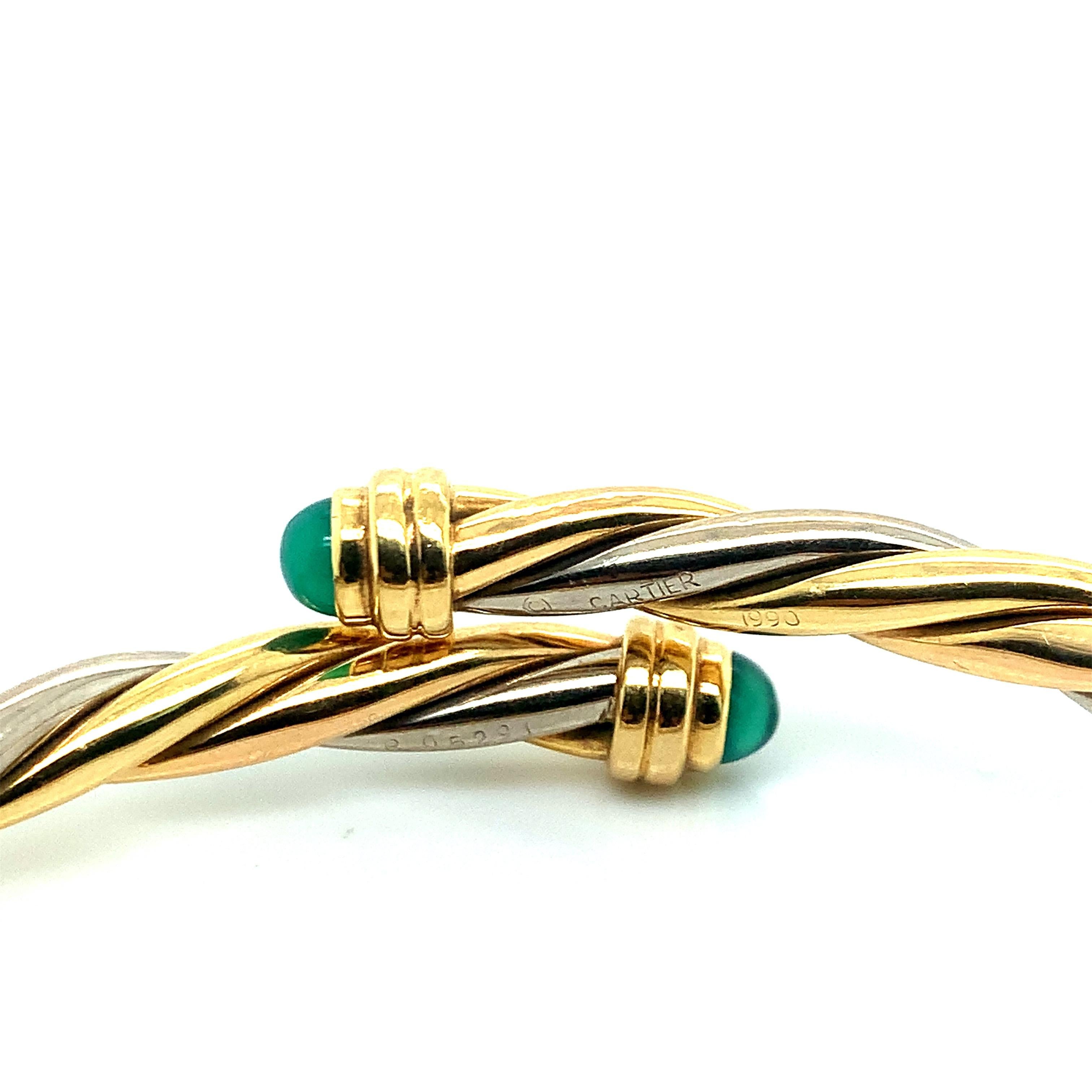 Cartier Tri-Color Gold Bangles 1