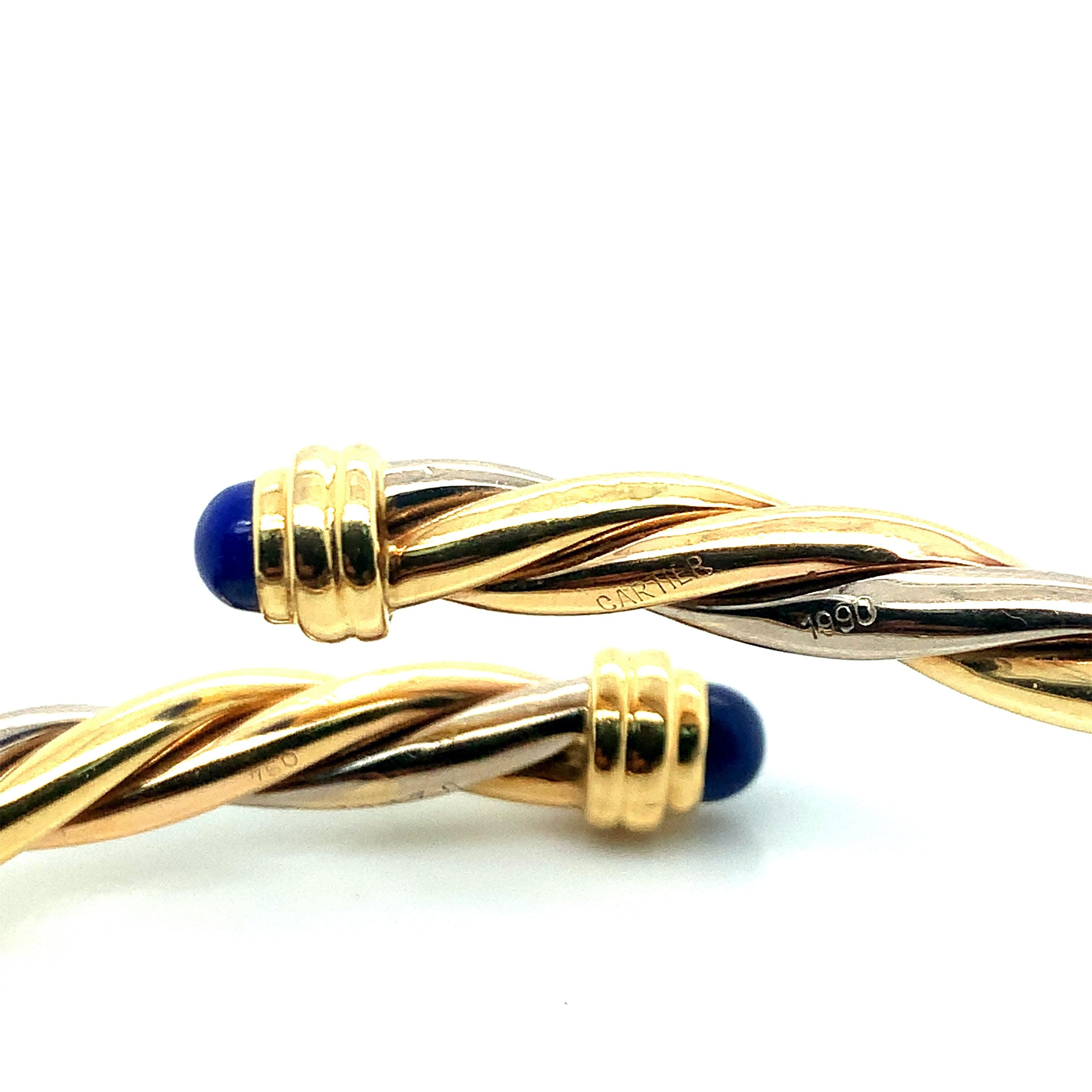Cartier Tri-Color Gold Bangles 2
