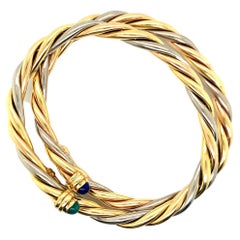 Cartier Tri-Color Gold Bangles