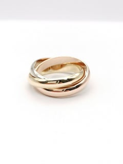 Cartier Tri Color Trinity Band Ring