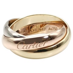 Cartier Tri Color Trinity Band Ring