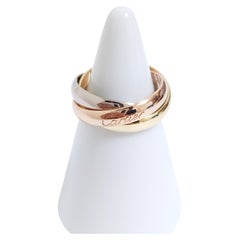 Cartier Tri Color Trinity Band Ring MM US5.25