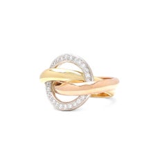 Cartier Trinity 'Crash' Diamond Ring