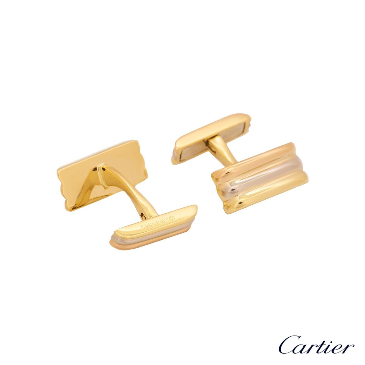 Men's Cartier Tri-Color Trinity De Cartier Gold Cufflinks