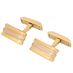 Cartier Tri-Color Trinity De Cartier Gold Cufflinks