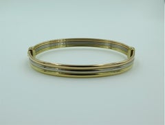 Cartier Tri Colored Gold Bangle Bracelet