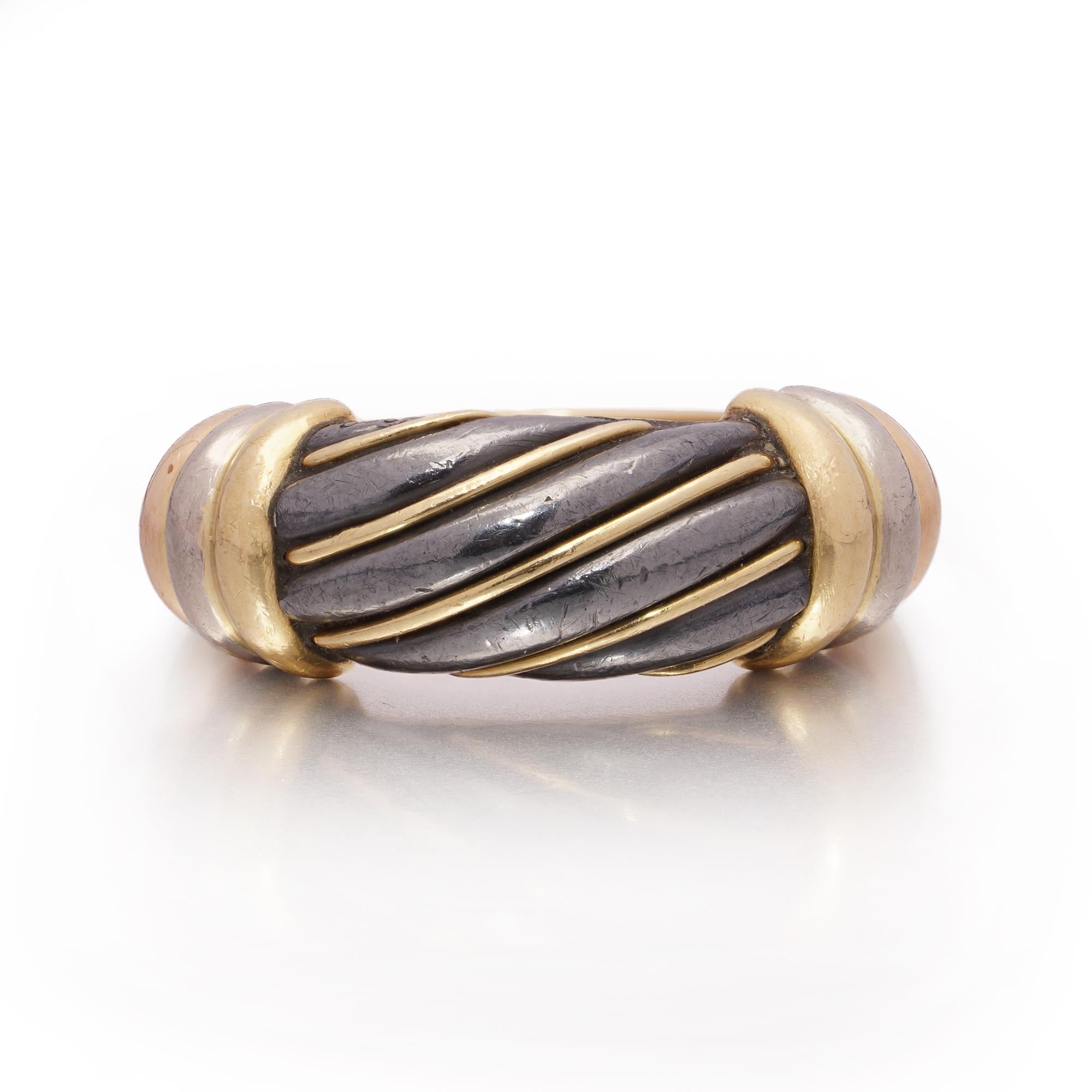 Cartier Dreifarbenring aus 18kt Gold im Zustand „Gut“ im Angebot in Braintree, GB