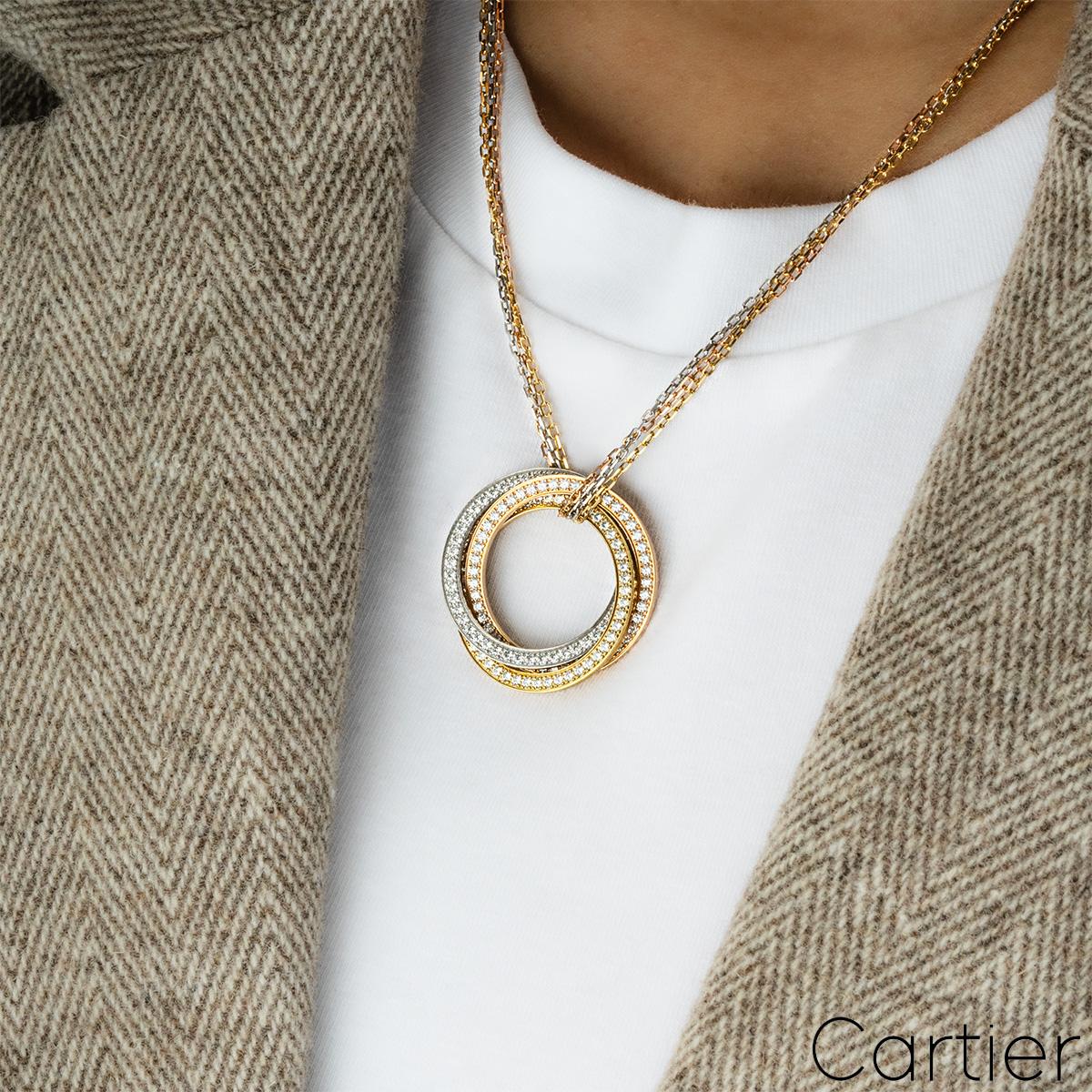 Cartier, collier Trinity de Cartier tricolore N3027000 Pour femmes en vente