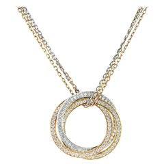Cartier Tri-Colour Diamond Trinity De Cartier Necklace N3027000