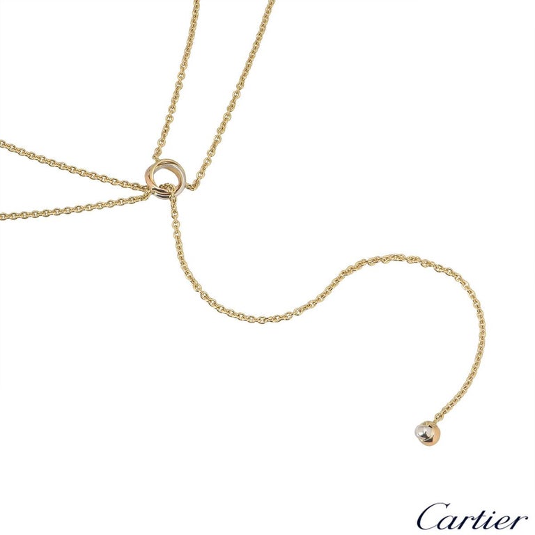 Cartier Tri-Color Gold Baby Trinity Necklace at 1stDibs cartier