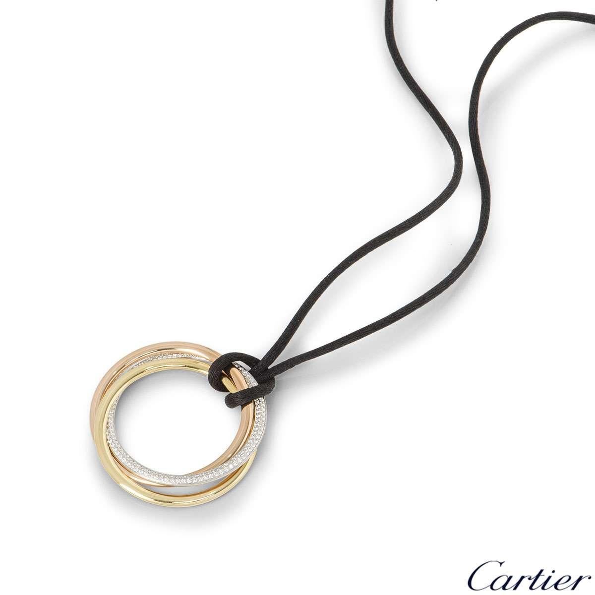 cartier tri color necklace