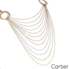 Cartier Tri-Colour Gold Multistrand Trinity de Cartier Necklace