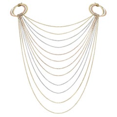Cartier Tri-Colour Gold Multistrand Trinity de Cartier Necklace