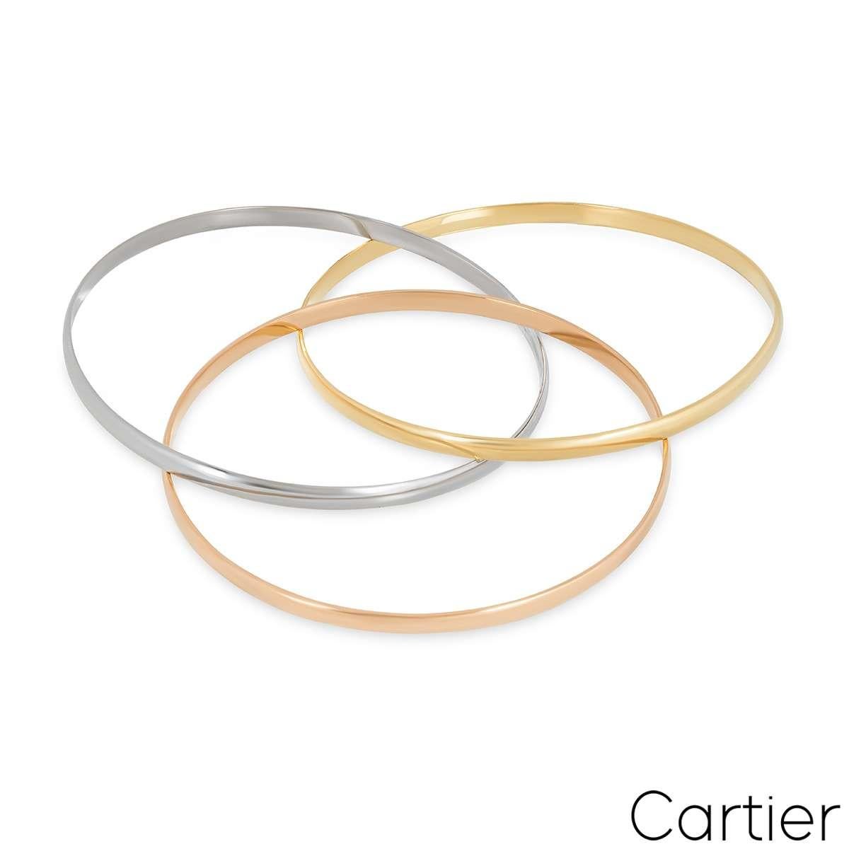 Cartier Dreifarbiges Gold SM Trinity De Cartier-Armband SM Damen im Angebot