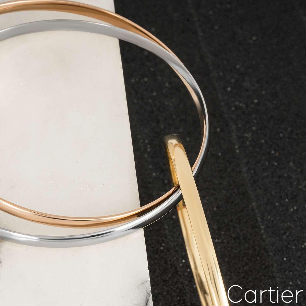 Cartier Tri-Colour Gold SM Trinity De Cartier Bracelet For Sale 3