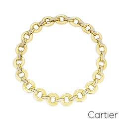Cartier Tri-Colour Gold Trinity Link Choker Necklace 1996