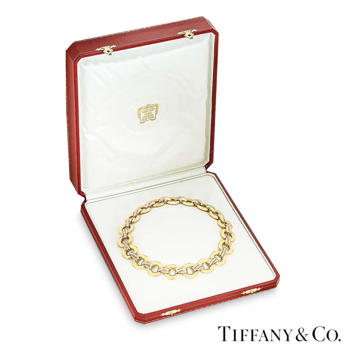 Collier ras du cou à maillons trinitaires en or tricolore de Cartier 1996 en vente 3