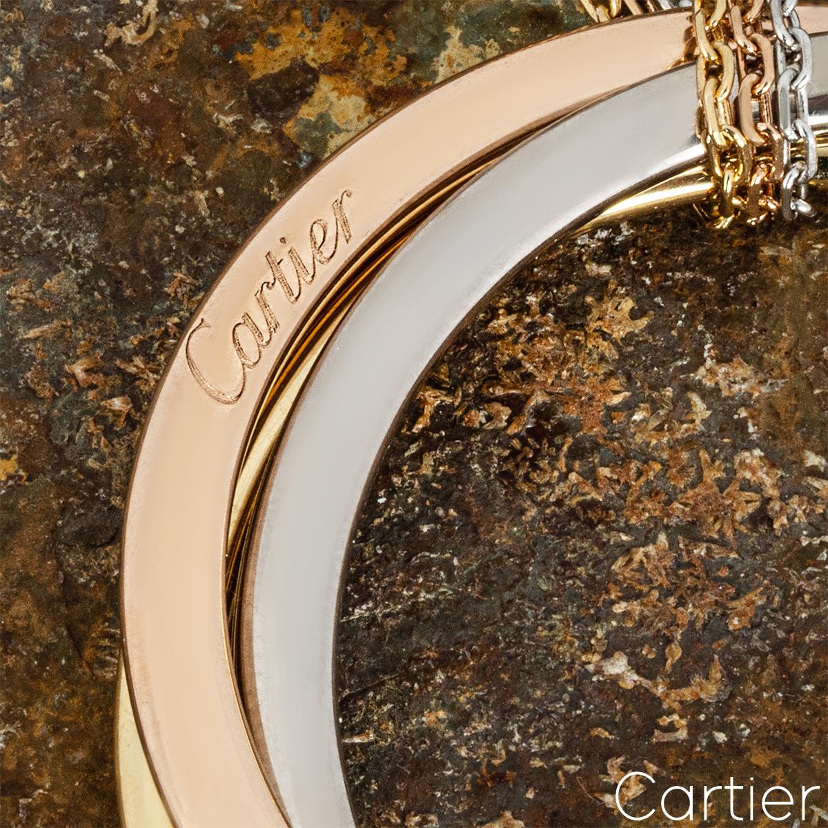 Cartier - Collier large Trinité de Cartier en trois couleurs en vente 3