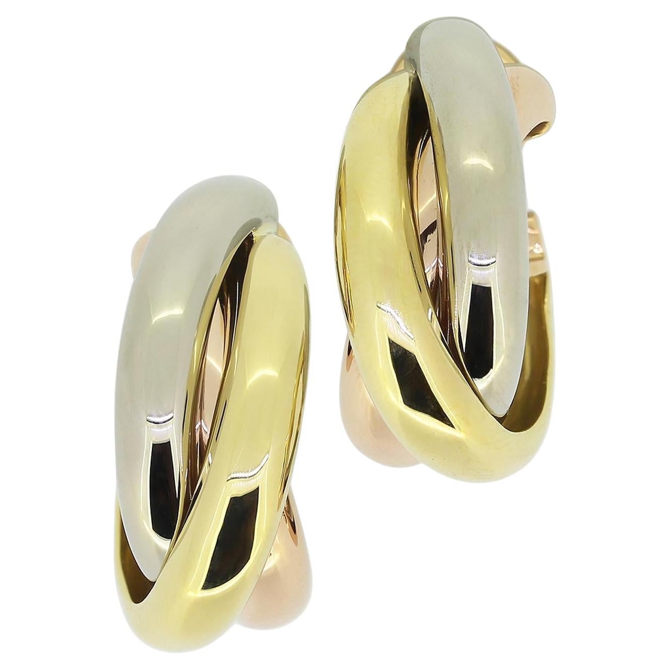 Cartier Tri-Colour Trinity Earrings