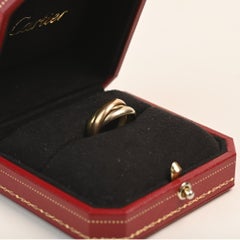 Cartier Tri Gold Wedding Band. Fused 18k Gold Yellow Rose White Each 3.5mm