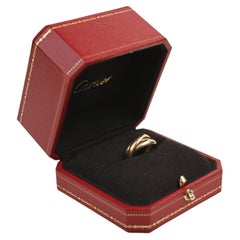 Cartier Tri Gold Wedding Band. Fused 18k Gold Yellow Rose White Each 3.5mm