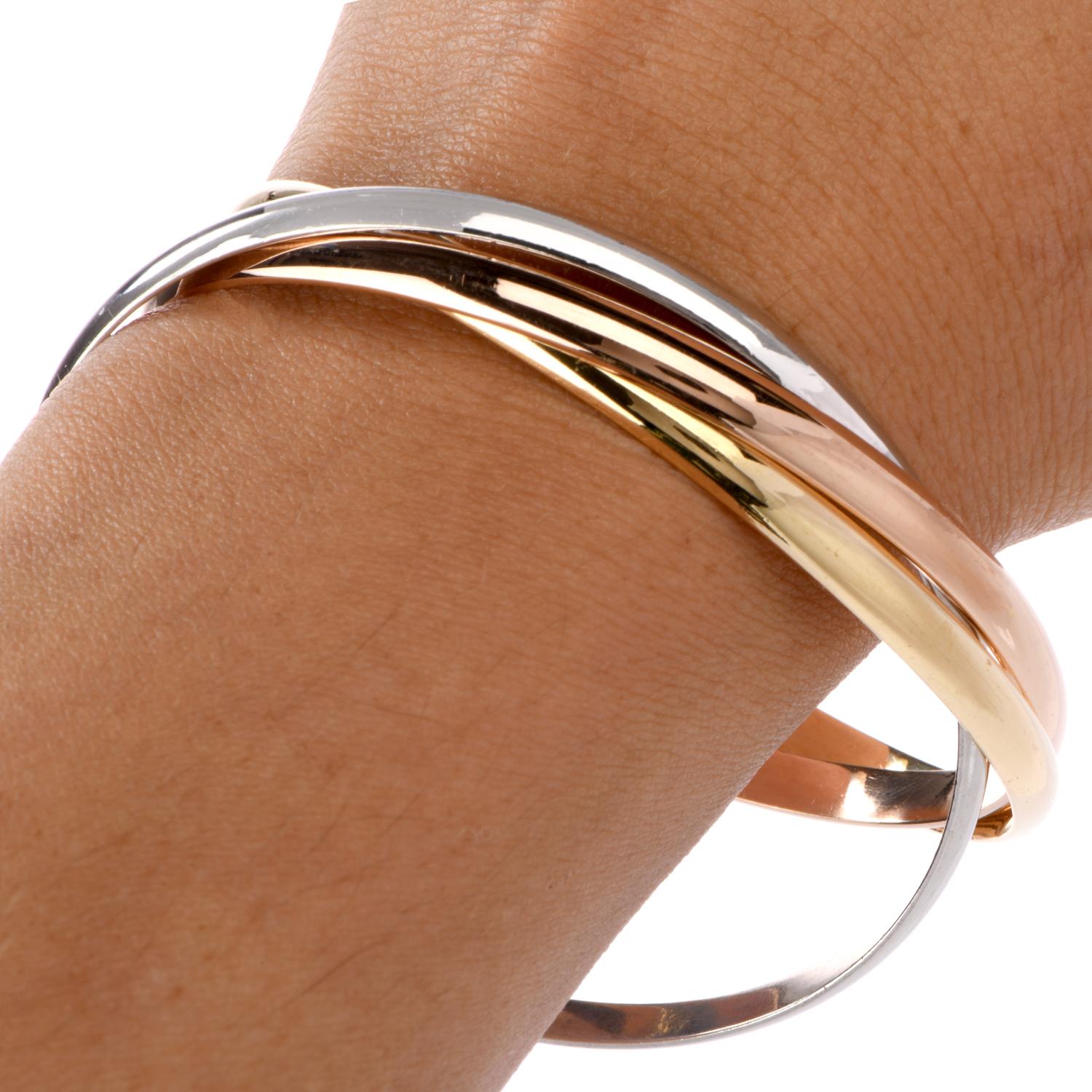 cartier three ring bracelet