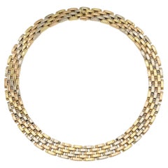 Cartier Tri-Tone Maillon Panthere Necklace