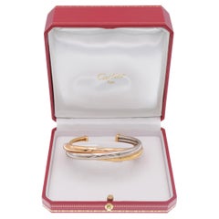 Cartier Tricolor Gold 'Trinity' Cuff Bangle Bracelet