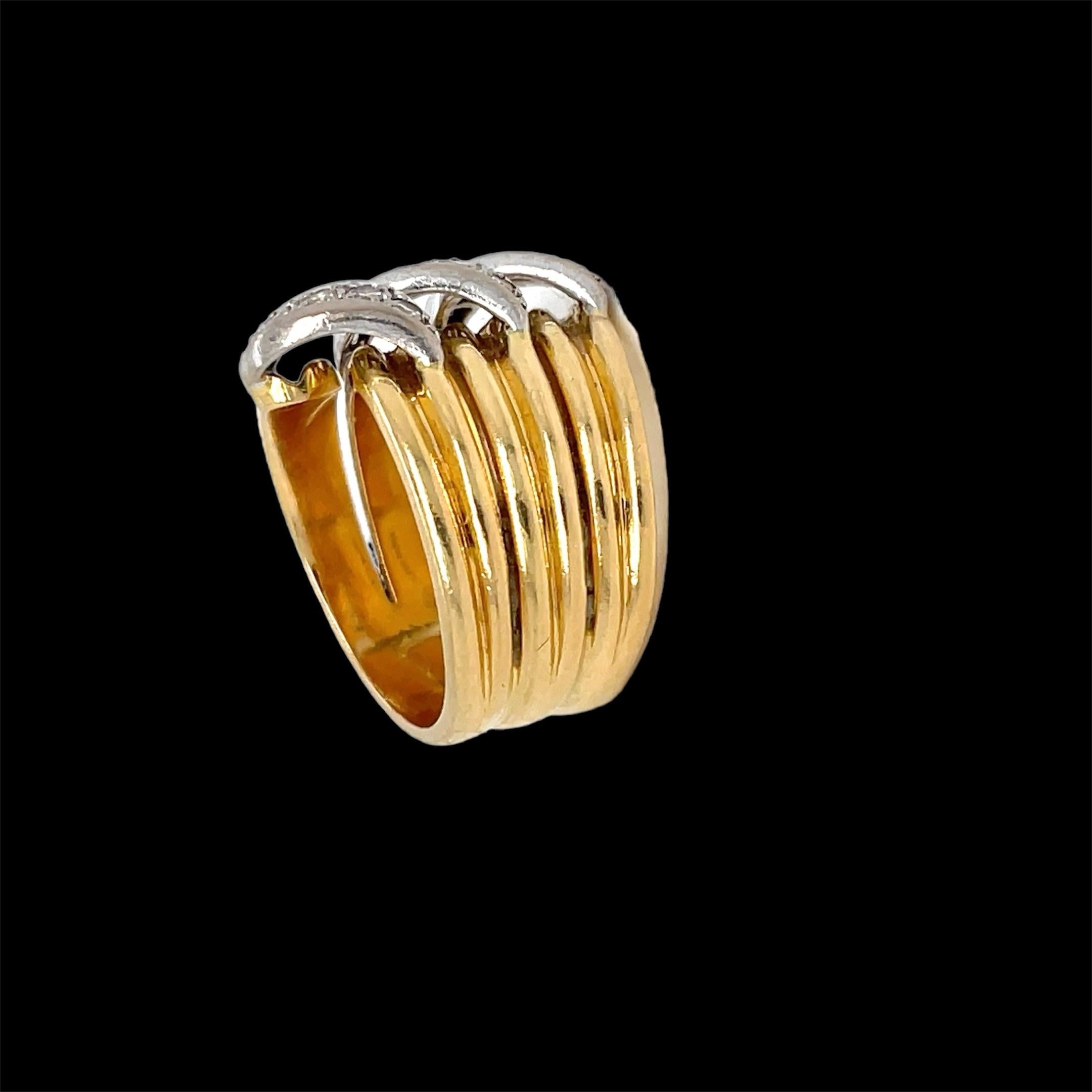 Cartier Trilium Modell Diamantring aus Gold mit Diamanten (Moderne)