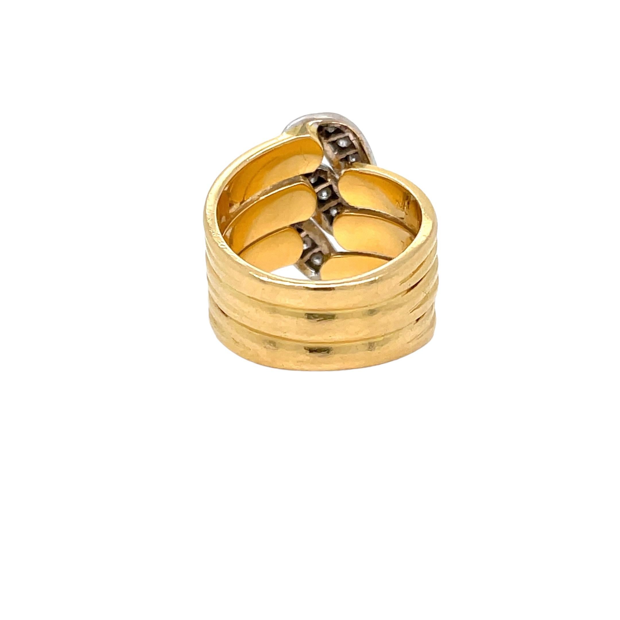 Cartier Trilium Modell Diamantring aus Gold mit Diamanten (Brillantschliff)