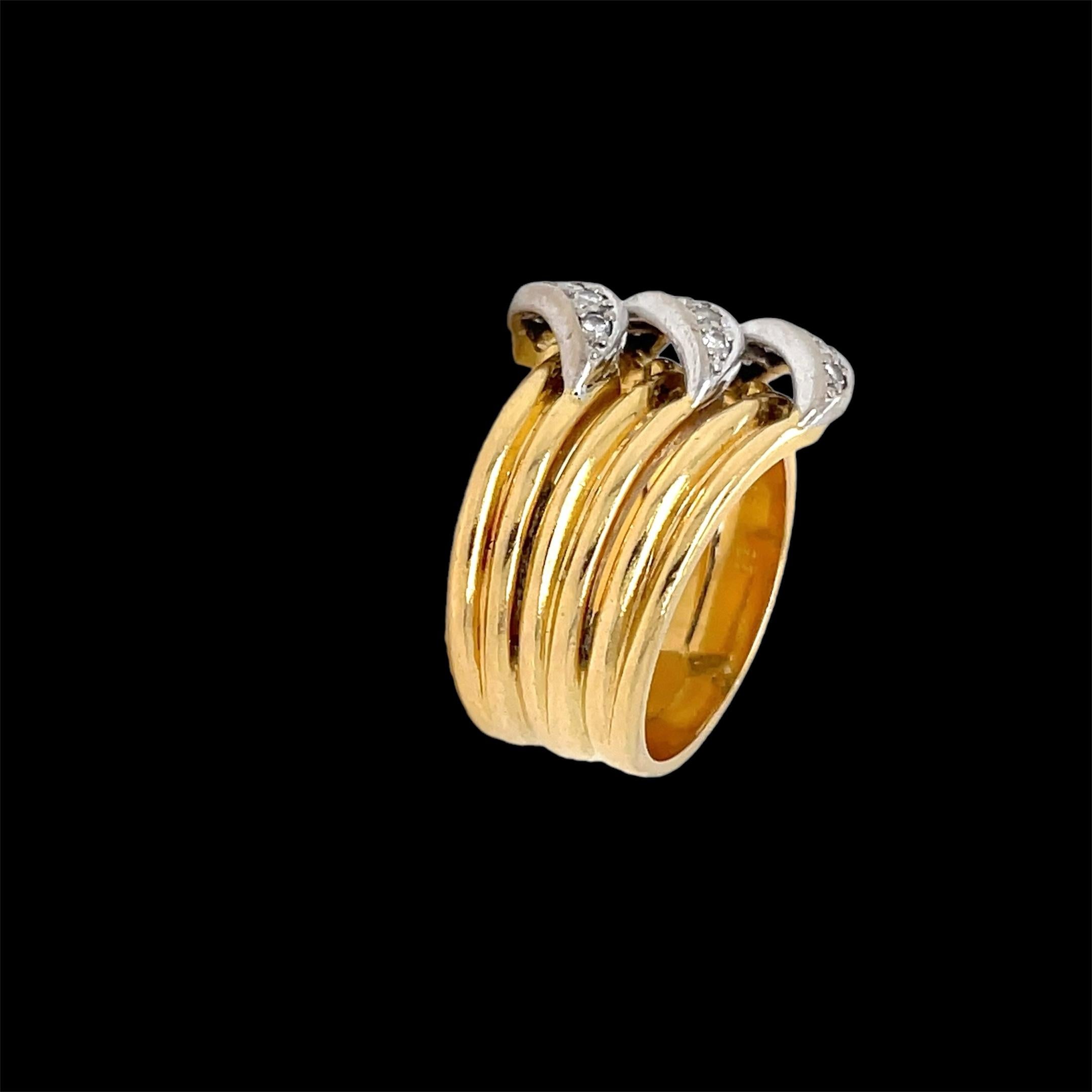 Cartier Trilium Modell Diamantring aus Gold mit Diamanten Damen