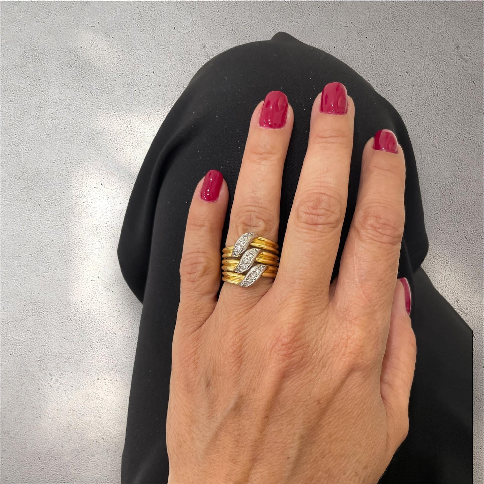 Cartier Trilium Modell Diamantring aus Gold mit Diamanten 3