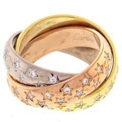 Cartier Trinity 100 Star Diamond Ring