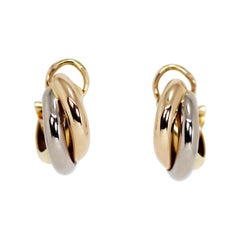Cartier Trinity 18 Carat Gold Hoop Earrings