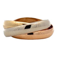 Cartier Trinity 18 Karat Tricolor Gold Rolling Ring Les Must de Cartier